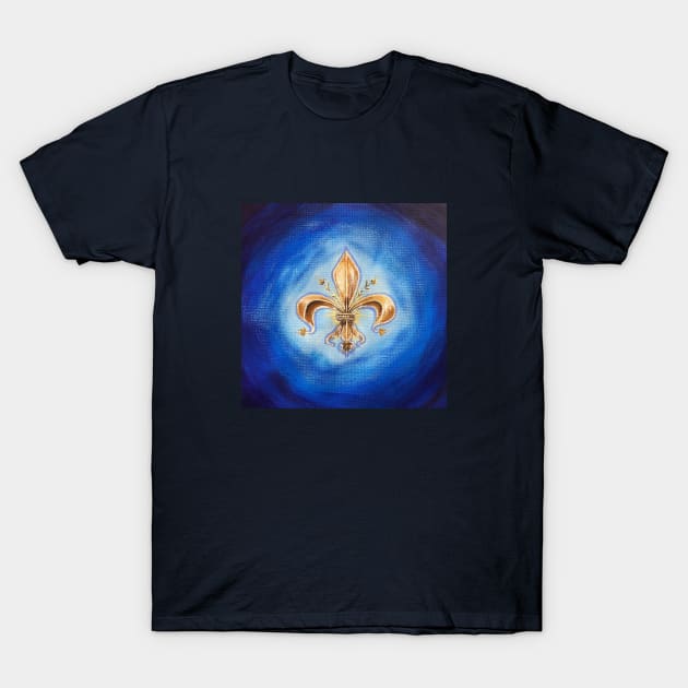 Fleur de Lis Art T-Shirt by GabriellaJulietaArt